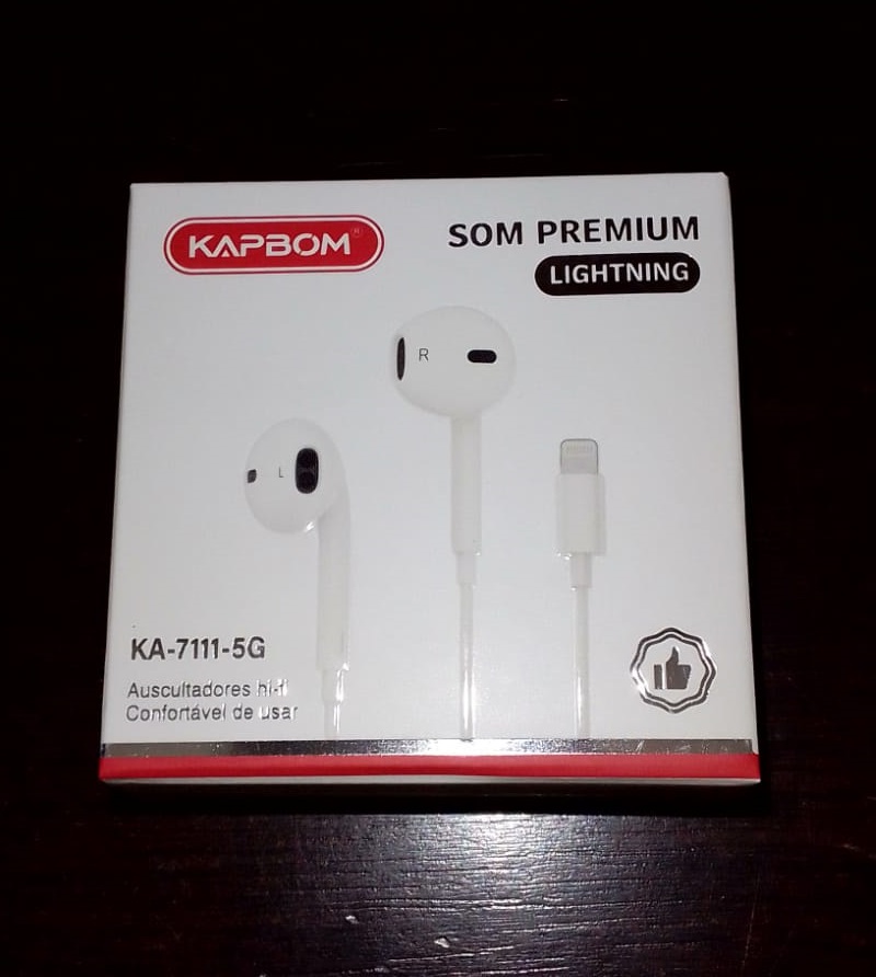  - Fones - unidade    Cod. FONE PARA IPHONE KA-7111-5G
